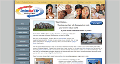 Desktop Screenshot of customheatandair.com